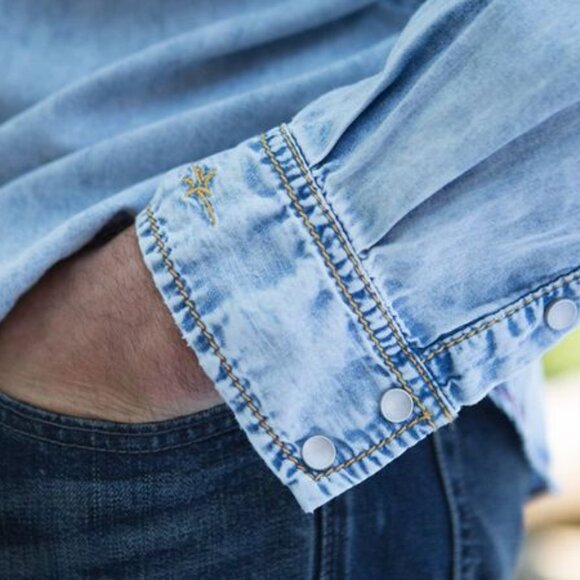 Ryan Michael Men's heavy Shirt N1022e - Picture 4 of 6